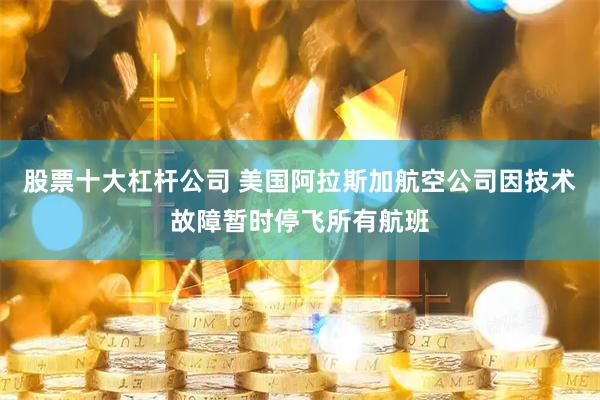 股票十大杠杆公司 美国阿拉斯加航空公司因技术故障暂时停飞所有航班